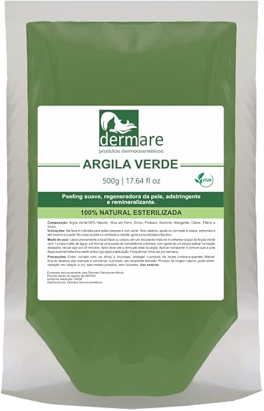 Argila Verde Detox Dermare 500g