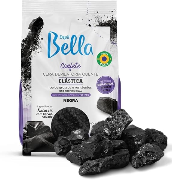 Cera Confete Elástica Negra Depil Bella