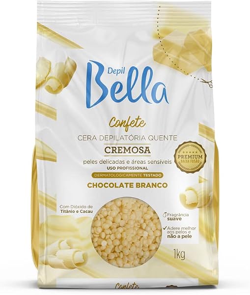 Cera Cremosa Chocolate Branco Depil Bella