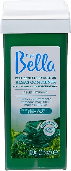 Cera Roll-On Algas e Menta Depil Bella