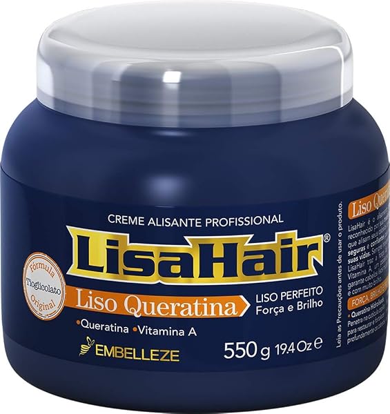 Creme Alisante Queratina LisaHair
