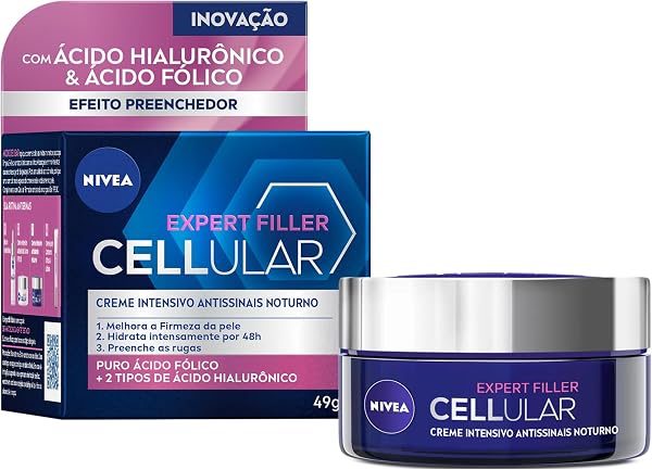 Creme Facial Antissinais Cellular Filler Noite Nivea