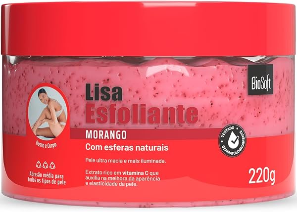 Esfoliante Morango Lisa Bio Soft