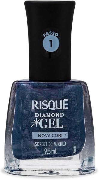 Esmalte Risqué Diamond Gel Sorbet de Mirtilo Metálico