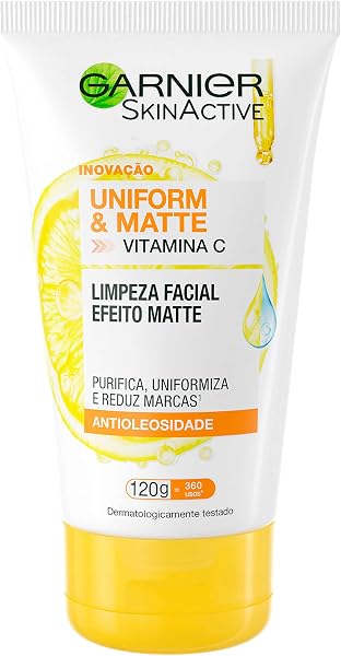 Gel de Limpeza Facial Garnier Uniform & Matte