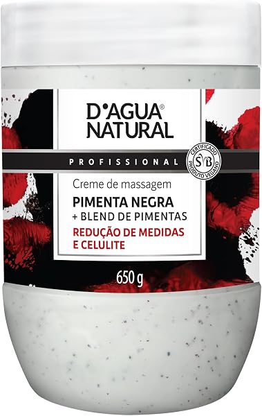 Gel de Massagem Pimenta Negra D'Agua