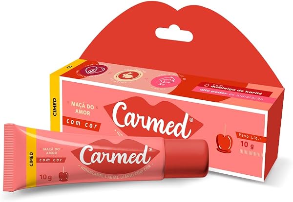 Hidratante Labial com cor Carmed Maçã do Amor