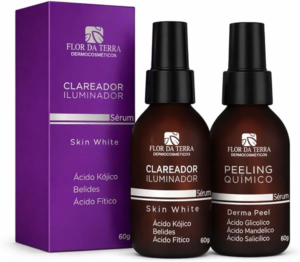 Kit Peeling Químico Flor da Terra Skin White Clareamento