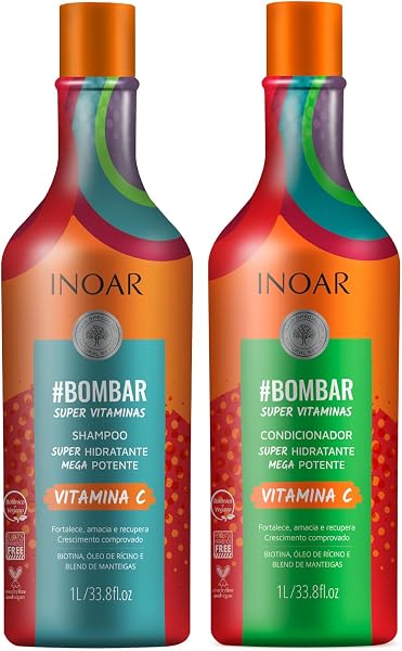 Kit Shampoo e Condicionador Bombar Crescimento Capilar Inoar