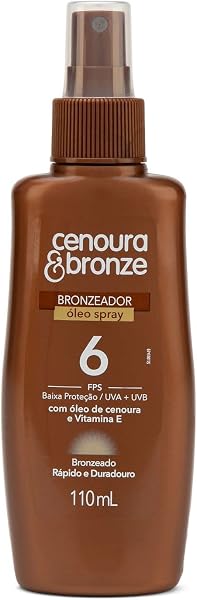 Óleo Bronzeador Spray FPS 6 Cenoura & Bronze