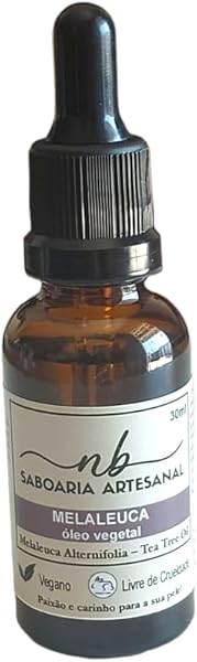 Óleo Vegetal de Melaleuca Saboaria Artesanal