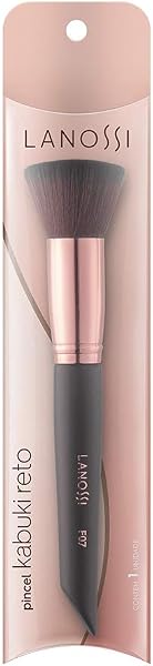 Pincel Kabuki Lanossi Black & Rose