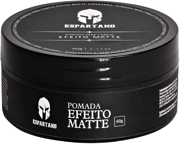 Pomada Modeladora de Cabelo Efeito Matte Espartano