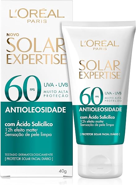 Protetor Solar Facial L'Oréal Paris Antioleosidade FPS 60