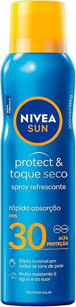 Protetor Solar Spray Protect & Toque Seco Nivea Sun FPS 30