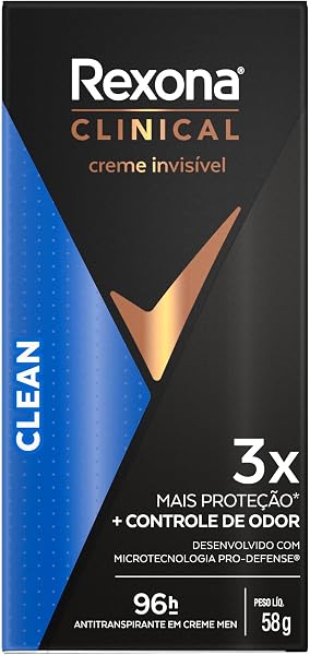 Rexona Clinical Antitranspirante Creme Clean