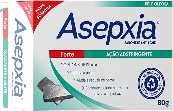 Sabonete Barra Facial Forte Asepxia 80g