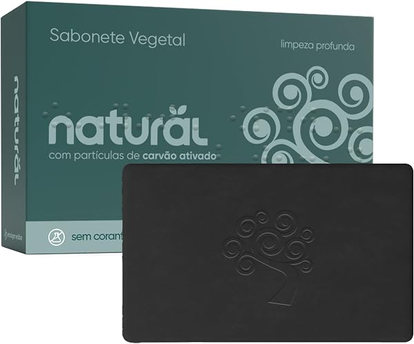Sabonete Natural com Carvão Ativado