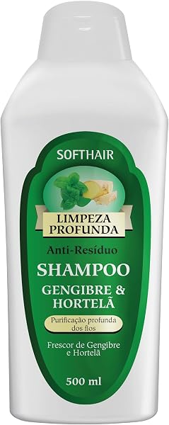 Shampoo Soft Hair Limpeza Profunda Gengibre e Hortelã