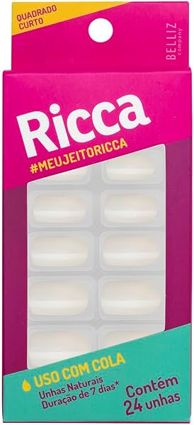Unhas Naturais Quadrado Ricca