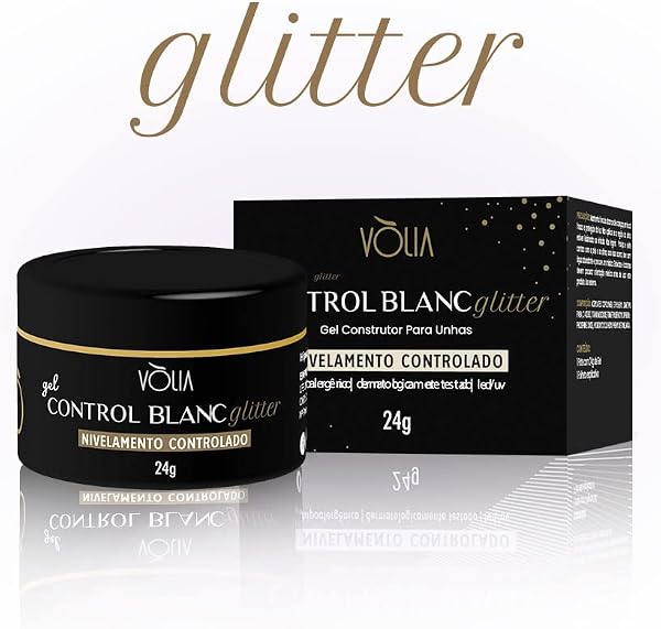 Vòlia Gel Control Blanc Glitter